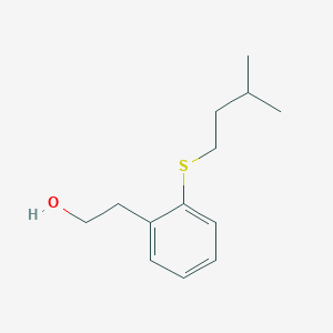 molecular formula C13H20OS B7990003 2-(iso-Pentylthio)benzaldehyde 