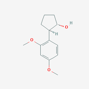 molecular formula C13H18O3 B7990032 (1S,2R)-2-(2,4-dimethoxyphenyl)cyclopentan-1-ol 