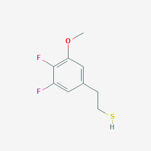 molecular formula C9H10F2OS B7990035 2-(3,4-Difluoro-5-methoxyphenyl)ethanethiol 