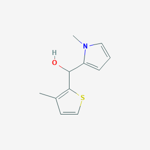 molecular formula C11H13NOS B7990040 1-Methyl-2-pyrrolyl-(3-methyl-2-thienyl)methanol 