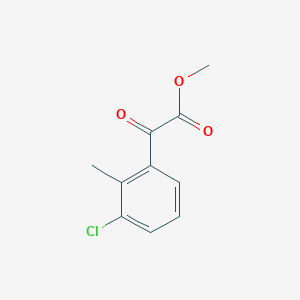 molecular formula C10H9ClO3 B7990054 Methyl 2-(3-chloro-2-methylphenyl)-2-oxoacetate 