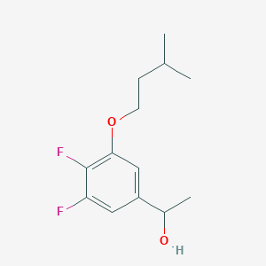 molecular formula C13H18F2O2 B7990070 1-(4,5-Difluoro-3-iso-pentoxyphenyl)ethanol 