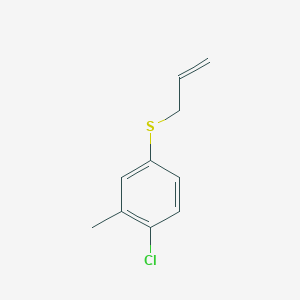 molecular formula C10H11ClS B7990075 1-Allylsulfanyl-4-chloro-3-methylbenzene 