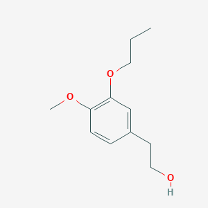 molecular formula C12H18O3 B7990076 4-Methoxy-3-n-propoxyphenethyl alcohol 