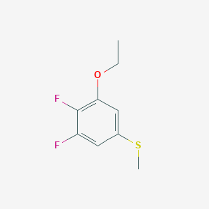 molecular formula C9H10F2OS B7990167 (3-Ethoxy-4,5-difluorophenyl)(methyl)sulfane 