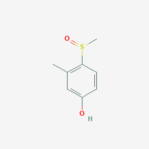molecular formula C8H10O2S B079902 3-甲基-4-甲基亚磺酰基苯酚 CAS No. 14143-28-3