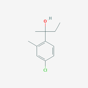 molecular formula C11H15ClO B7990210 2-(4-Chloro-2-methylphenyl)-2-butanol 