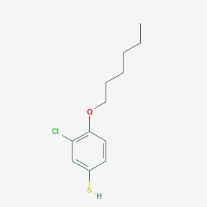 molecular formula C12H17ClOS B7990258 3-Chloro-4-n-hexyloxythiophenol 