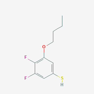 molecular formula C10H12F2OS B7990266 3-n-Butoxy-4,5-difluorothiophenol 