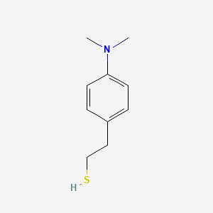 molecular formula C10H15NS B7990274 2-[4-(Dimethylamino)phenyl]ethanethiol 