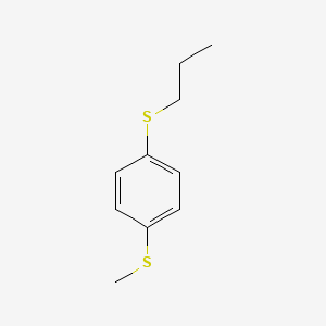 molecular formula C10H14S2 B7990289 Methyl 4-(n-propylthio)phenyl sulfide 
