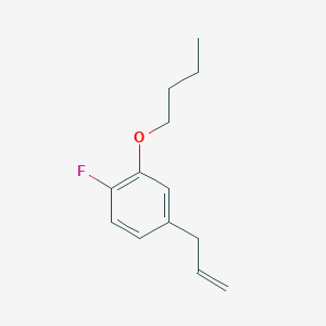 molecular formula C13H17FO B7990293 4-Allyl-2-butoxy-1-fluorobenzene 