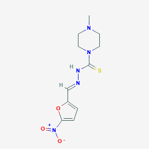 B079903 1-Piperazinecarbothioic acid, 4-methyl-, (5-nitrofurfurylidene)hydrazide CAS No. 14052-75-6