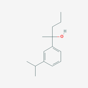 molecular formula C14H22O B7990351 2-(3-Isopropylphenyl)pentan-2-ol 