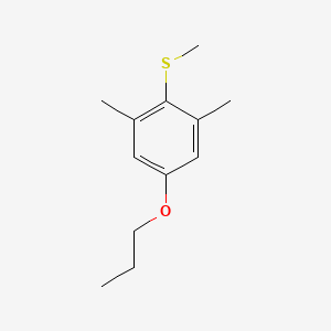 molecular formula C12H18OS B7990366 (2,6-Dimethyl-4-propoxyphenyl)(methyl)sulfane 