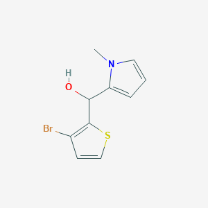 molecular formula C10H10BrNOS B7990375 3-Bromo-2-thienyl-(1-methyl-2-pyrrolyl)methanol 