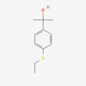 molecular formula C11H16OS B7990395 2-[4-(Ethylthio)phenyl]-2-propanol 