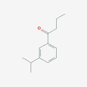 molecular formula C13H18O B7990411 3'-iso-Propylbutyrophenone 
