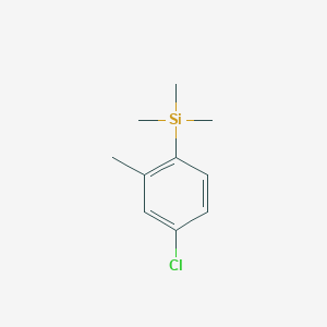 molecular formula C10H15ClSi B7990415 1-(Trimethylsilyl)-4-chloro-2-methylbenzene 