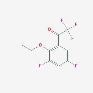 molecular formula C10H7F5O2 B7990441 2'-Ethoxy-2,2,2,3',5'-pentafluoroacetophenone 