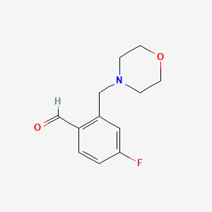 4-Fluoro-2-(morpholinomethyl)benzaldehyde