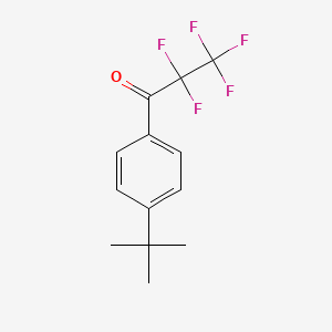 molecular formula C13H13F5O B7990492 1-(4-(tert-Butyl)phenyl)-2,2,3,3,3-pentafluoropropan-1-one 