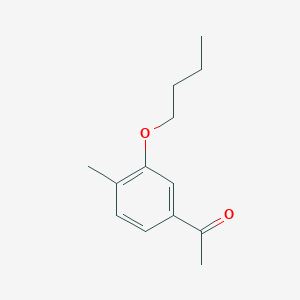 molecular formula C13H18O2 B7990514 3'-n-Butoxy-4'-methylacetophenone 