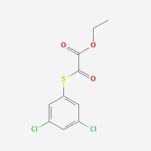 molecular formula C10H8Cl2O3S B7990570 Ethyl 2-(3,5-dichlorophenyl)sulfanyl-2-oxo-acetate CAS No. 1443309-78-1