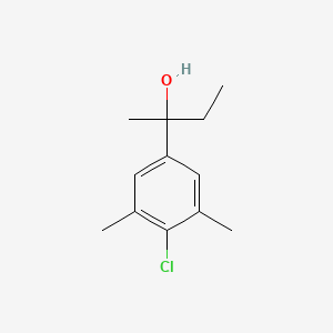 molecular formula C12H17ClO B7990650 2-(4-Chloro-3,5-dimethylphenyl)-2-butanol 