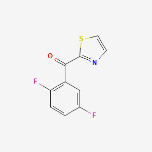 molecular formula C10H5F2NOS B7990698 2-(2,5-Difluorobenzoyl)thiazole 
