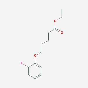 molecular formula C13H17FO3 B7990701 Ethyl 5-(2-fluoro-phenoxy)pentanoate CAS No. 1443338-05-3
