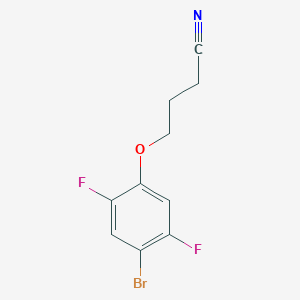 molecular formula C10H8BrF2NO B7990731 4-(4-Bromo-2,5-difluoro-phenoxy)butanenitrile 