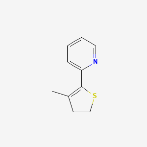 molecular formula C10H9NS B7990766 2-(3-Methylthiophen-2-yl)pyridine 