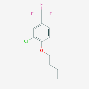molecular formula C11H12ClF3O B7990774 1-Butoxy-2-chloro-4-(trifluoromethyl)benzene 