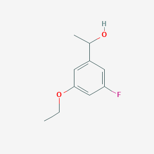 molecular formula C10H13FO2 B7990796 1-(3-Ethoxy-5-fluorophenyl)ethanol 