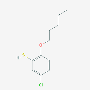 molecular formula C11H15ClOS B7990800 3-Chloro-6-n-pentoxythiophenol 
