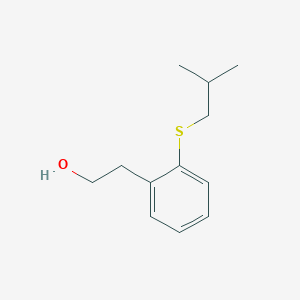 molecular formula C12H18OS B7990815 2-(iso-Butylthio)phenethyl alcohol 