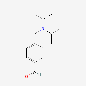 molecular formula C14H21NO B7990826 4-((二异丙基氨基)甲基)苯甲醛 CAS No. 650629-10-0