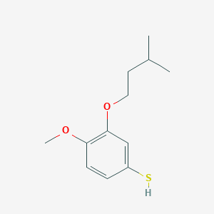 molecular formula C12H18O2S B7990831 4-Methoxy-3-iso-pentoxythiophenol CAS No. 1443344-08-8