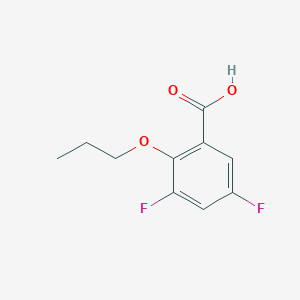 molecular formula C10H10F2O3 B7990851 3,5-Difluoro-2-n-propoxybenzoic acid 