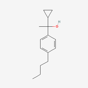 molecular formula C15H22O B7990870 1-(4-n-Butylphenyl)-1-cyclopropyl ethanol 