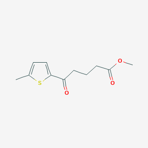 molecular formula C11H14O3S B7990902 Methyl 5-(5-methyl-2-thienyl)-5-oxovalerate 