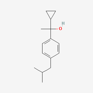 molecular formula C15H22O B7990909 1-Cyclopropyl-1-(4-isobutylphenyl)ethanol 