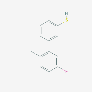 molecular formula C13H11FS B7990944 3-(3-Fluoro-6-methylphenyl)thiophenol 
