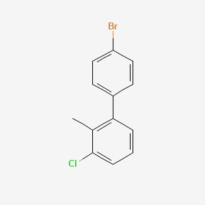 molecular formula C13H10BrCl B7990971 4-Bromo-3'-chloro-2'-methylbiphenyl 