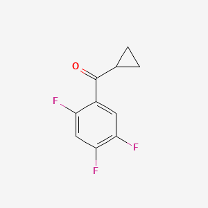 molecular formula C10H7F3O B7990978 2,4,5-Trifluorophenyl cyclopropyl ketone 