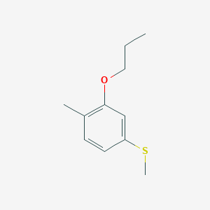 molecular formula C11H16OS B7990980 4-Methyl-3-n-propoxyphenyl methyl sulfide 