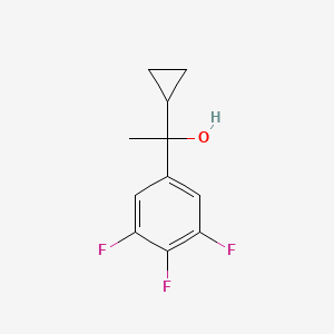 molecular formula C11H11F3O B7990989 1-(3,4,5-Trifluorophenyl)-1-cyclopropyl ethanol 