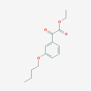 molecular formula C14H18O4 B7991026 Ethyl 3-n-butoxybenzoylformate CAS No. 1443343-30-3