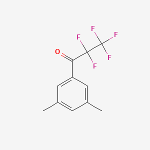 molecular formula C11H9F5O B7991027 3,5-Dimethylphenyl perfluoroethyl ketone CAS No. 1352216-62-6